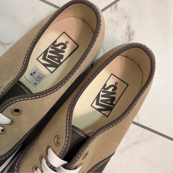 NEW Vans Authentic Block Brown Shoes Size 8 Womens - Picture 3 of 9